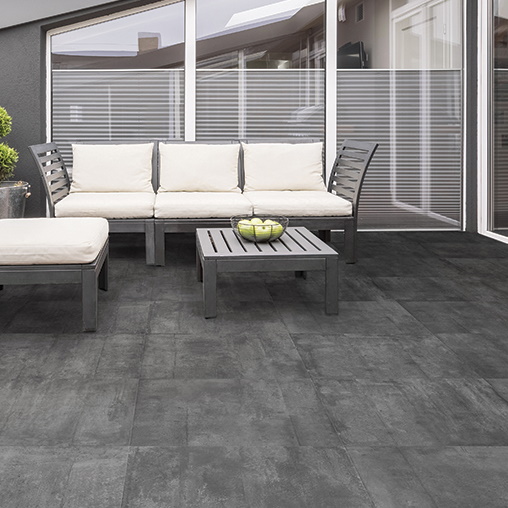 Dlažba na terče kalibrovaná Classtile Cement it Anthracite 60x60x2cm