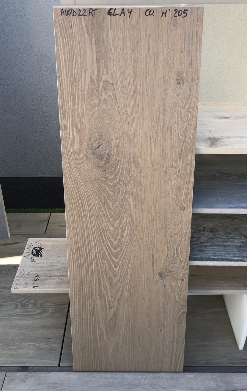 Artwood Clay 40x120x2 rect. kalibrovaná dlažba na terče (Novabell), II. jakost