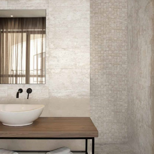 Stoneway Beige White 5x5 mozaika (slepenec 30x30cm) VÝPRODEJ