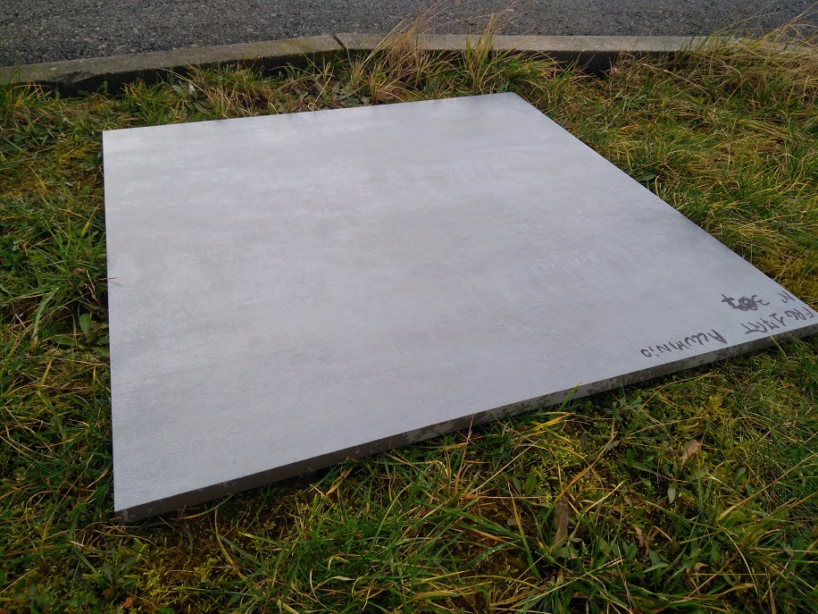 Forge Metal Alluminio 80x80x2 rect. kalibrovaná dlažba na terče (Novabell), II. jakost