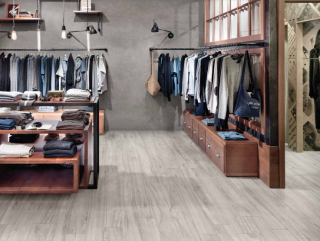 dlažba kalibrovaná Decawood Grey 30x120 rect.